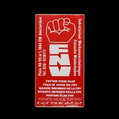 「FNV」ヴィンテージステッカー ヨーロッパ