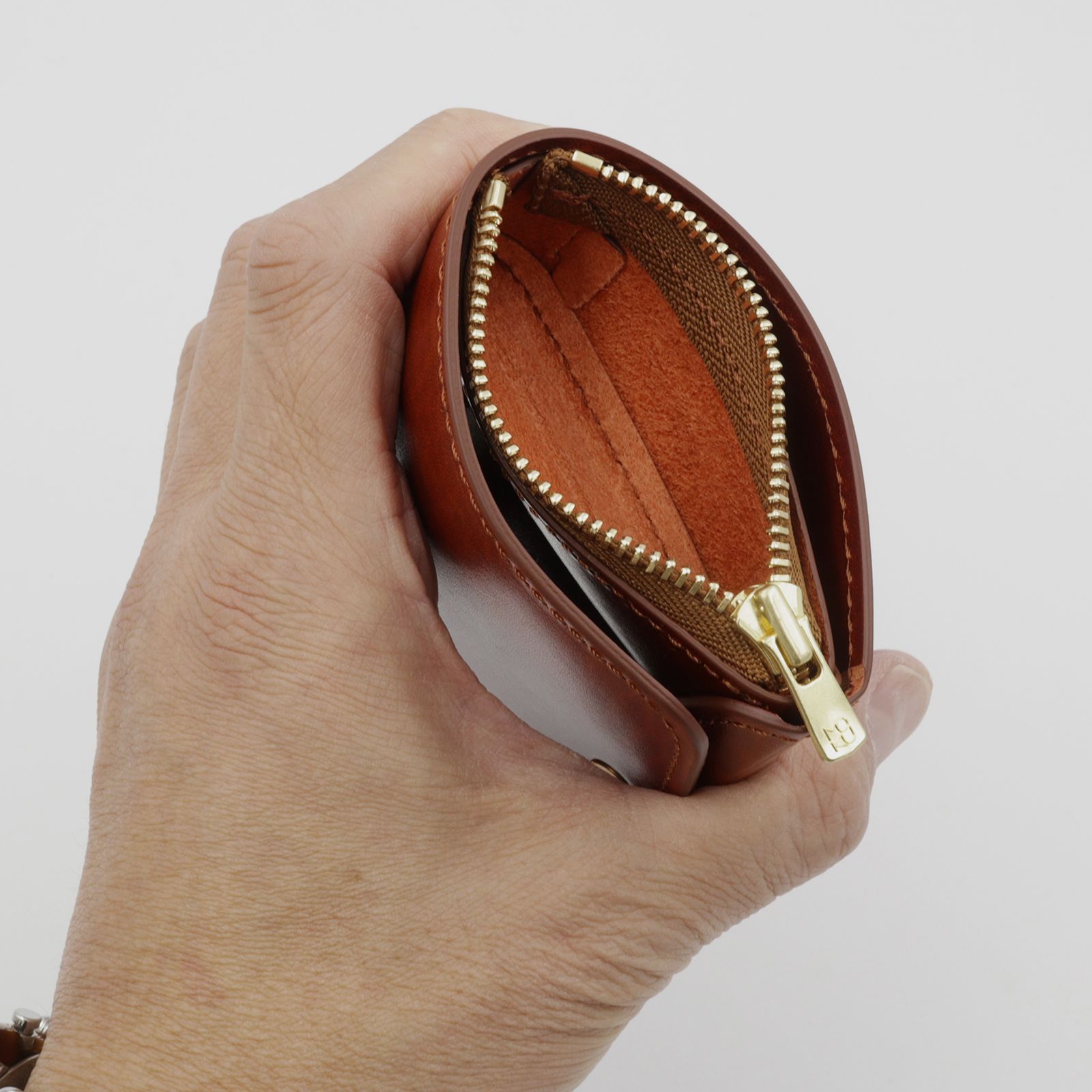 「小さく薄い財布SAKU ver.3 Plus Rugato」lightbrown