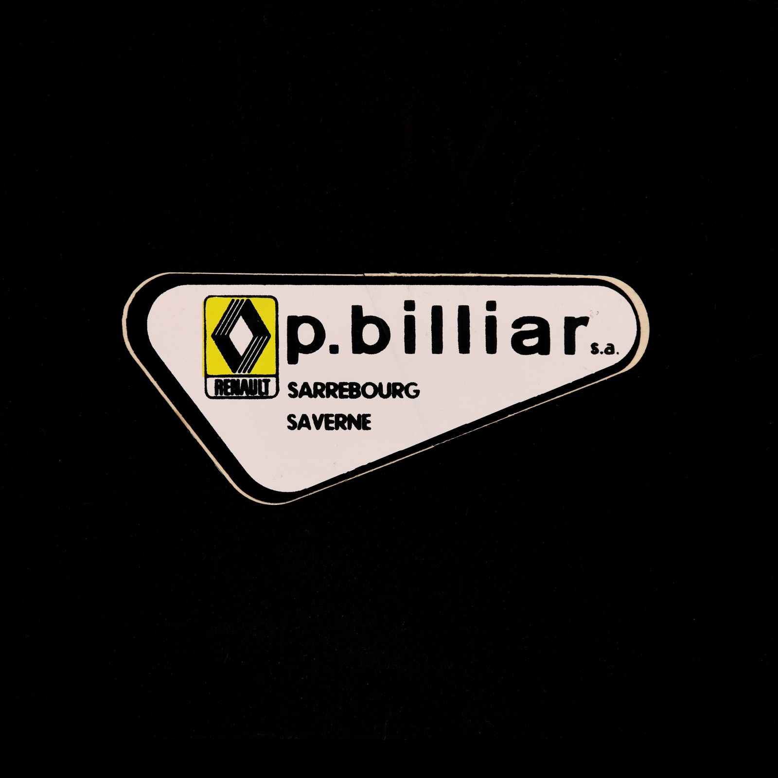 p.billiar RENAULT ヴィンテージステッカー フランス