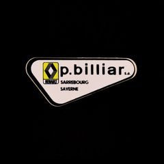 p.billiar RENAULT ヴィンテージステッカー フランス