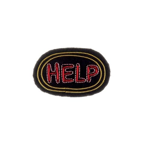 「Help」ブローチ