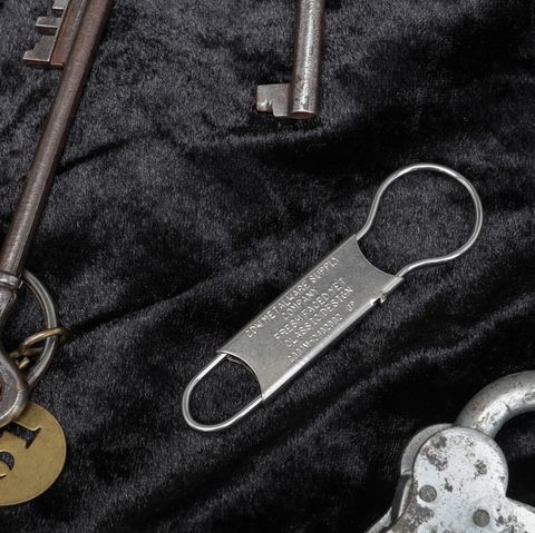 「gordon Typography」キーリング ニッケル