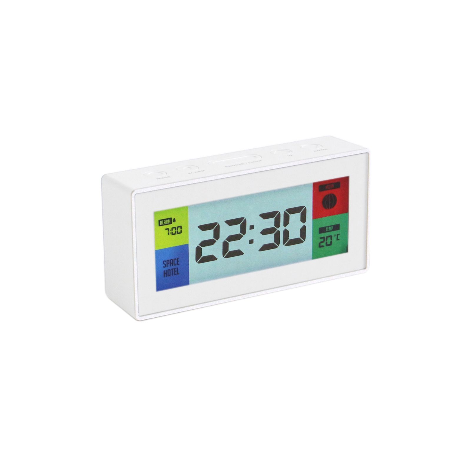 「Robot Alarm Clock "White" SPACE HOTEL」多機能クロック イギリス