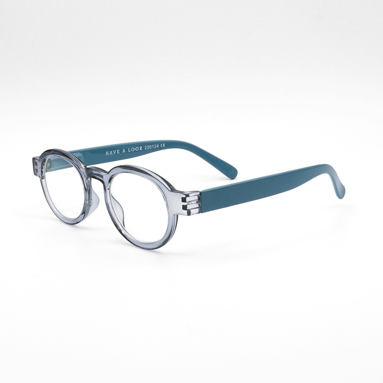 「CIRCLE TWIST」ブルーライトリーディンググラス GRAY×BLUE