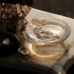 「GLASS ASHTRAY Large」アンバー