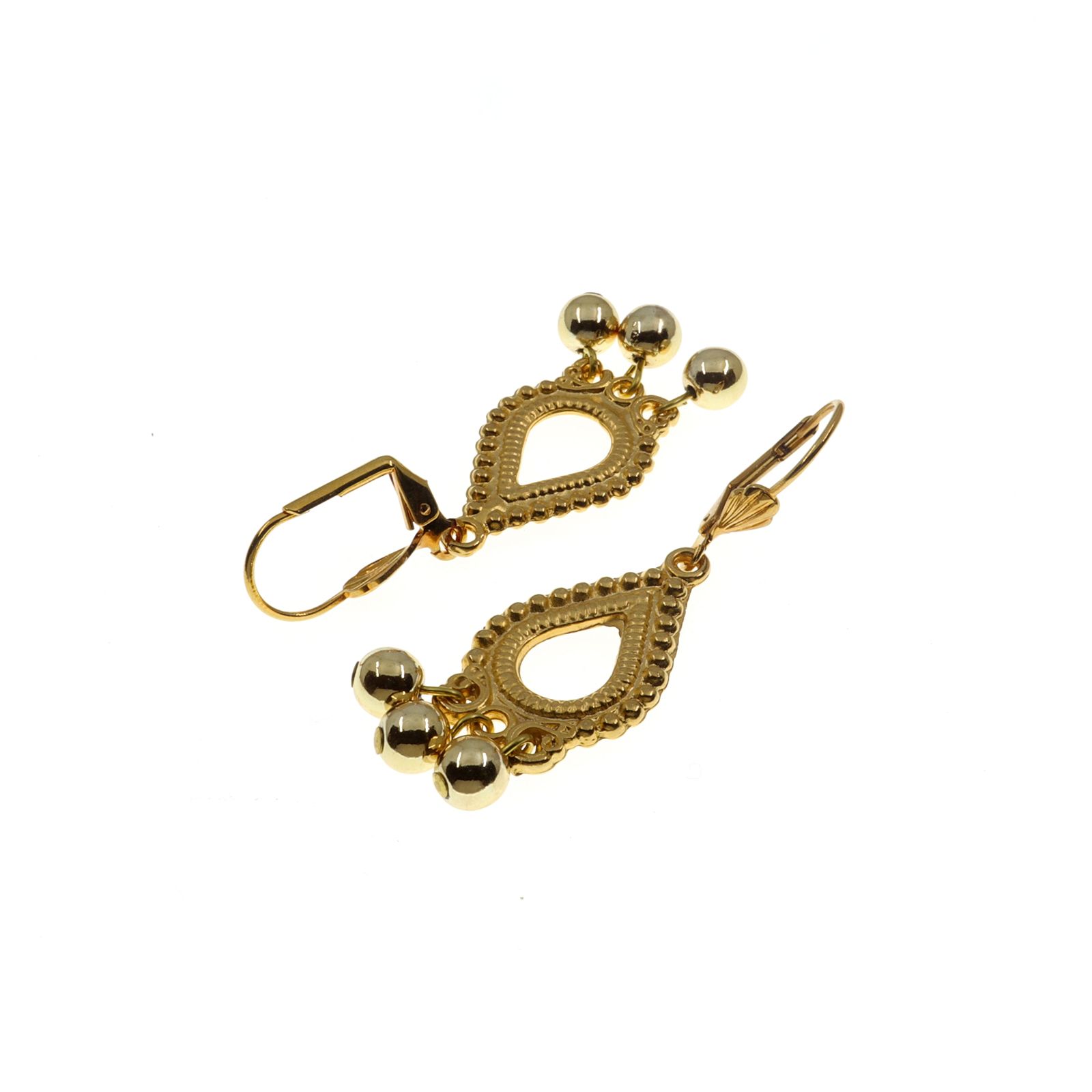 「オリエンタルドロップフレームG」ピアス フランス