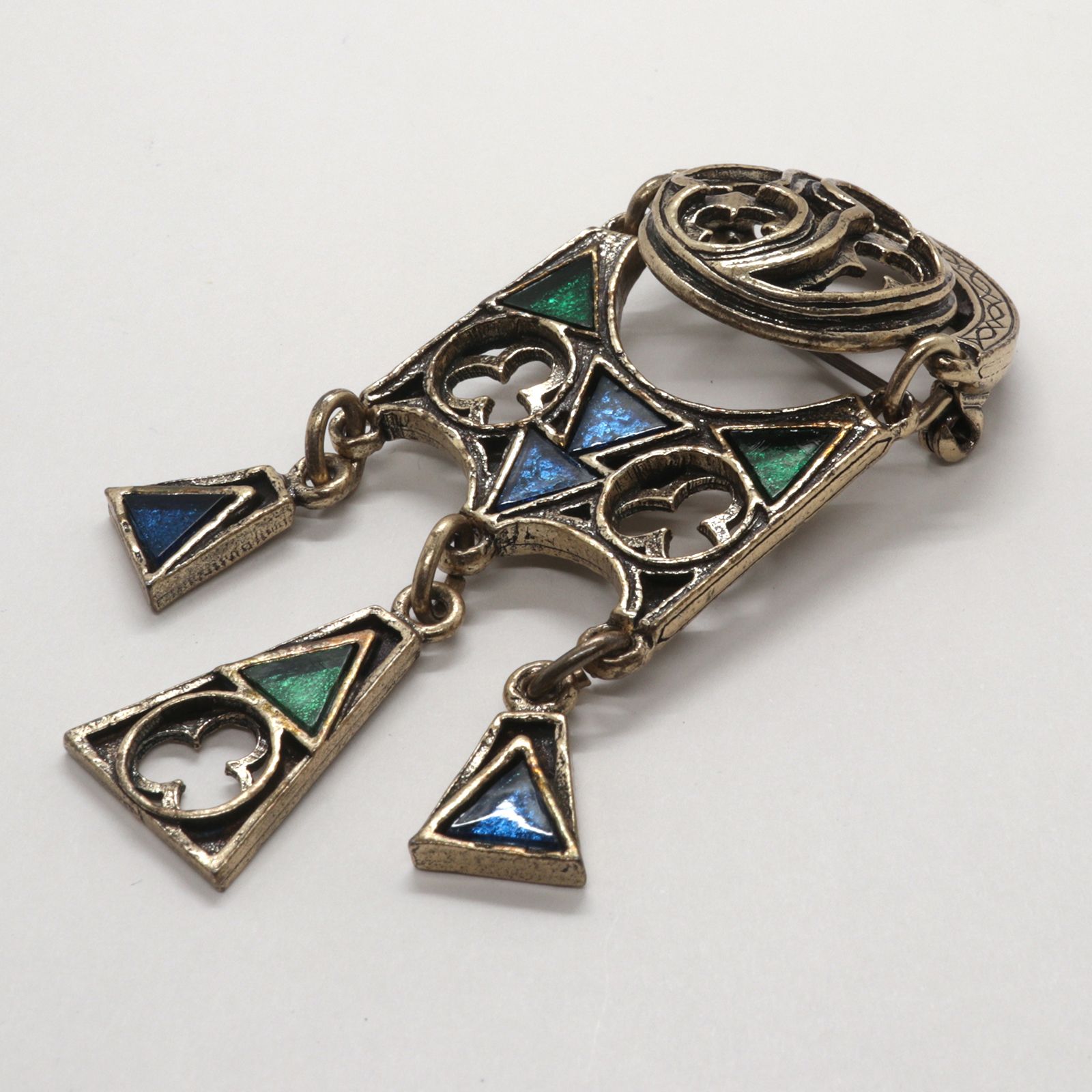 「スイングジオメトリック」ブローチ イギリス