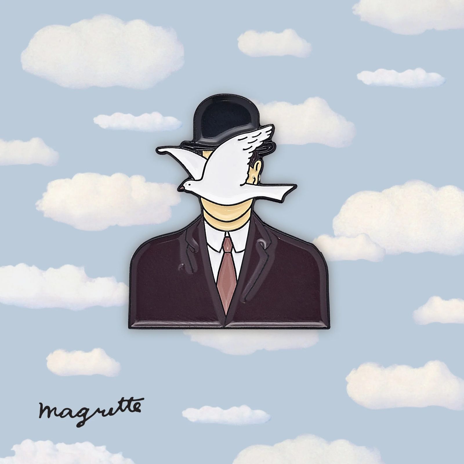 「Dove」ピンズ ルネ・マグリット