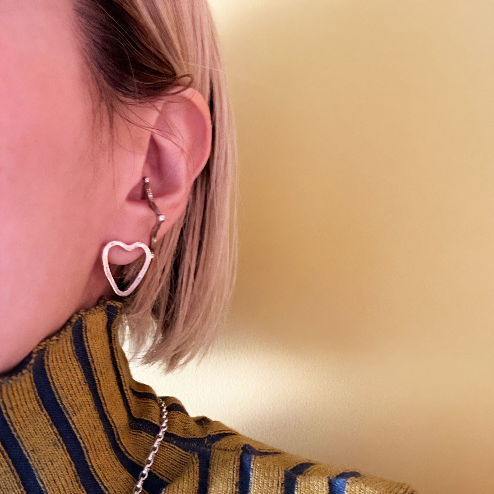 「OPEN HEART PIERCE」ピアス（片耳）