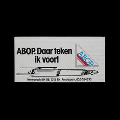 「ABOP」ヴィンテージステッカー ヨーロッパ