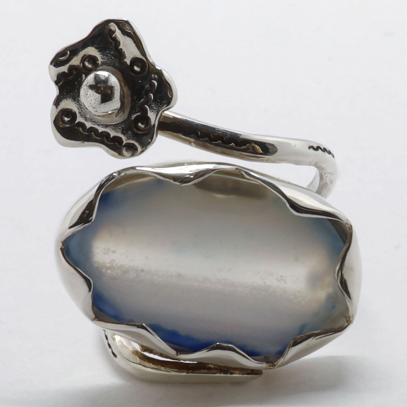 「Agate Flower Ring」リング