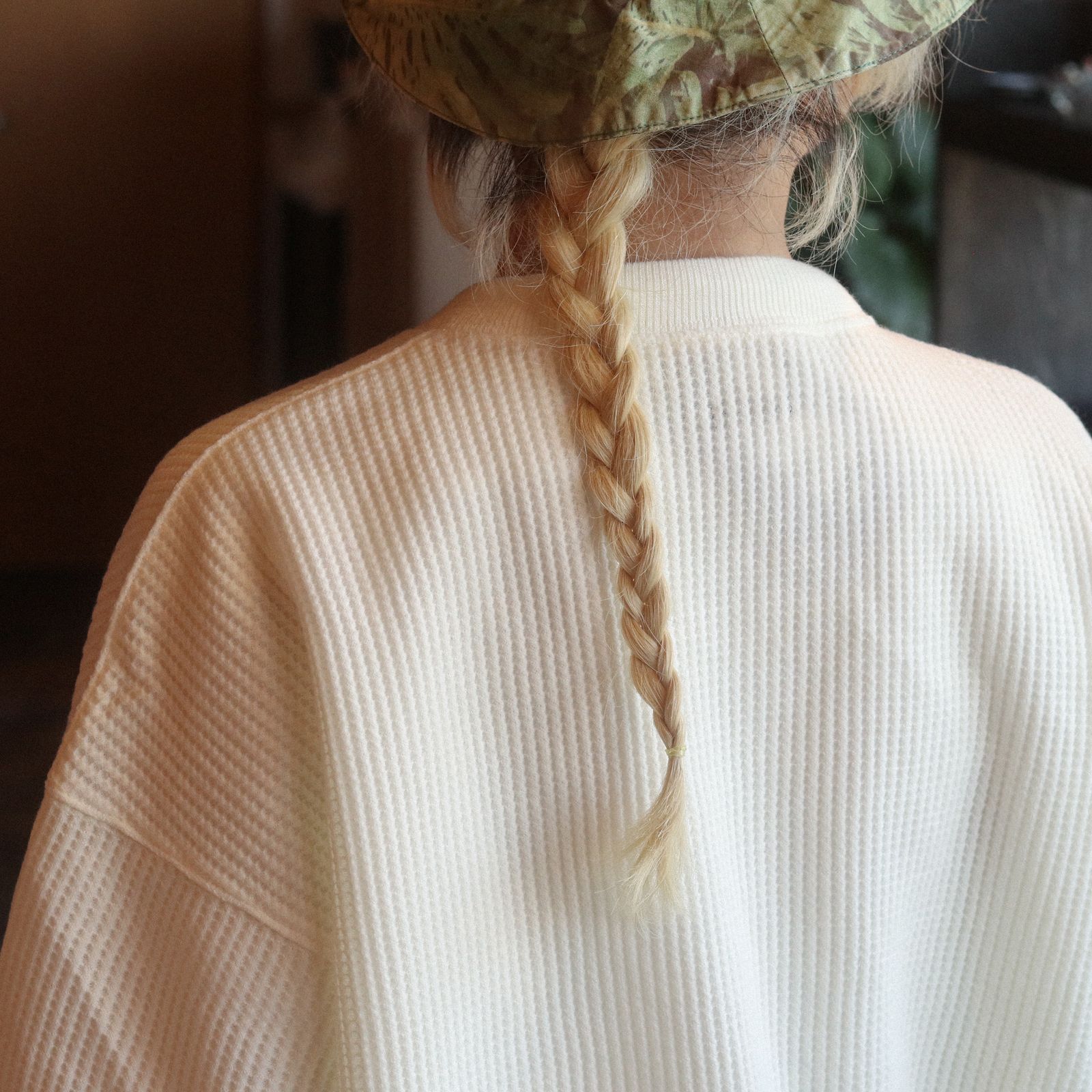 Acrylic Wool Thermal Shirt ネイビー