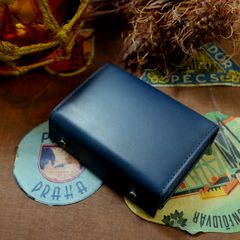 【送料無料対象外】「millefoglie II P25 (LH)」ミニ財布(左利き) ブルー