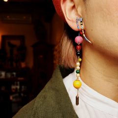 「STICKフープロングビーズ」イヤーカフ