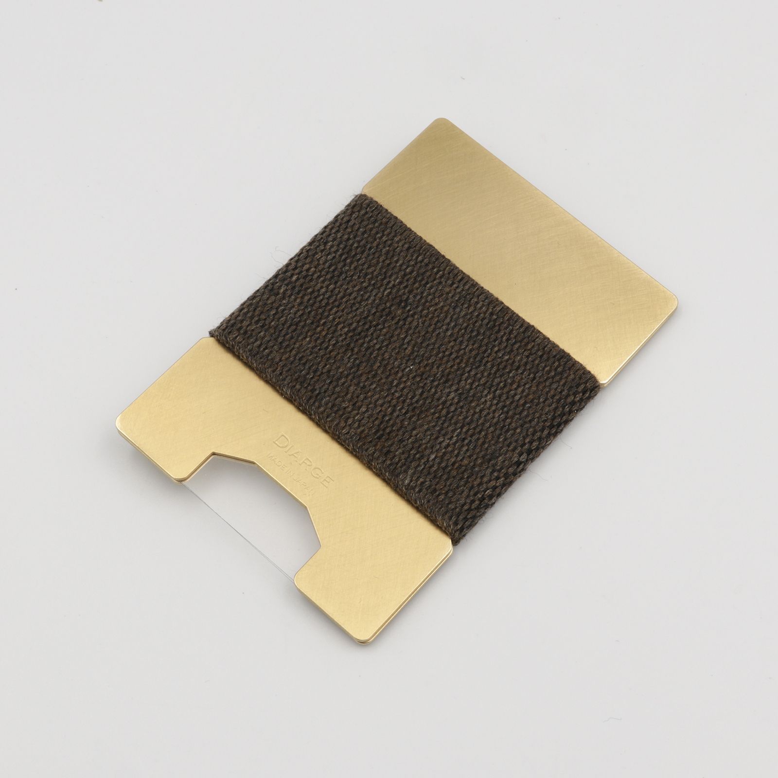 「METAL PLATE CARD HOLDER」カードケース ゴールド