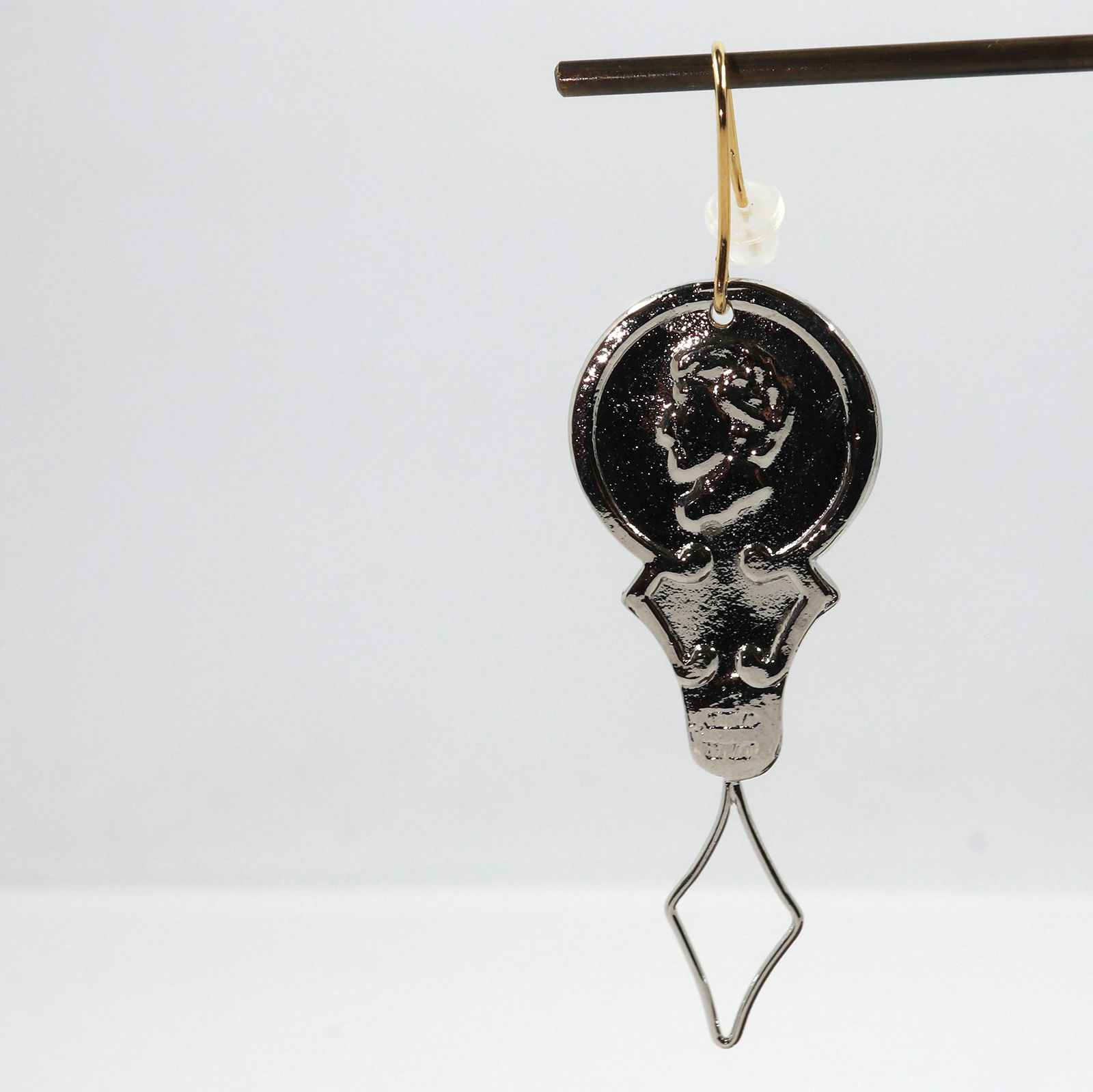 「threader pierce silver」ピアス（片耳）