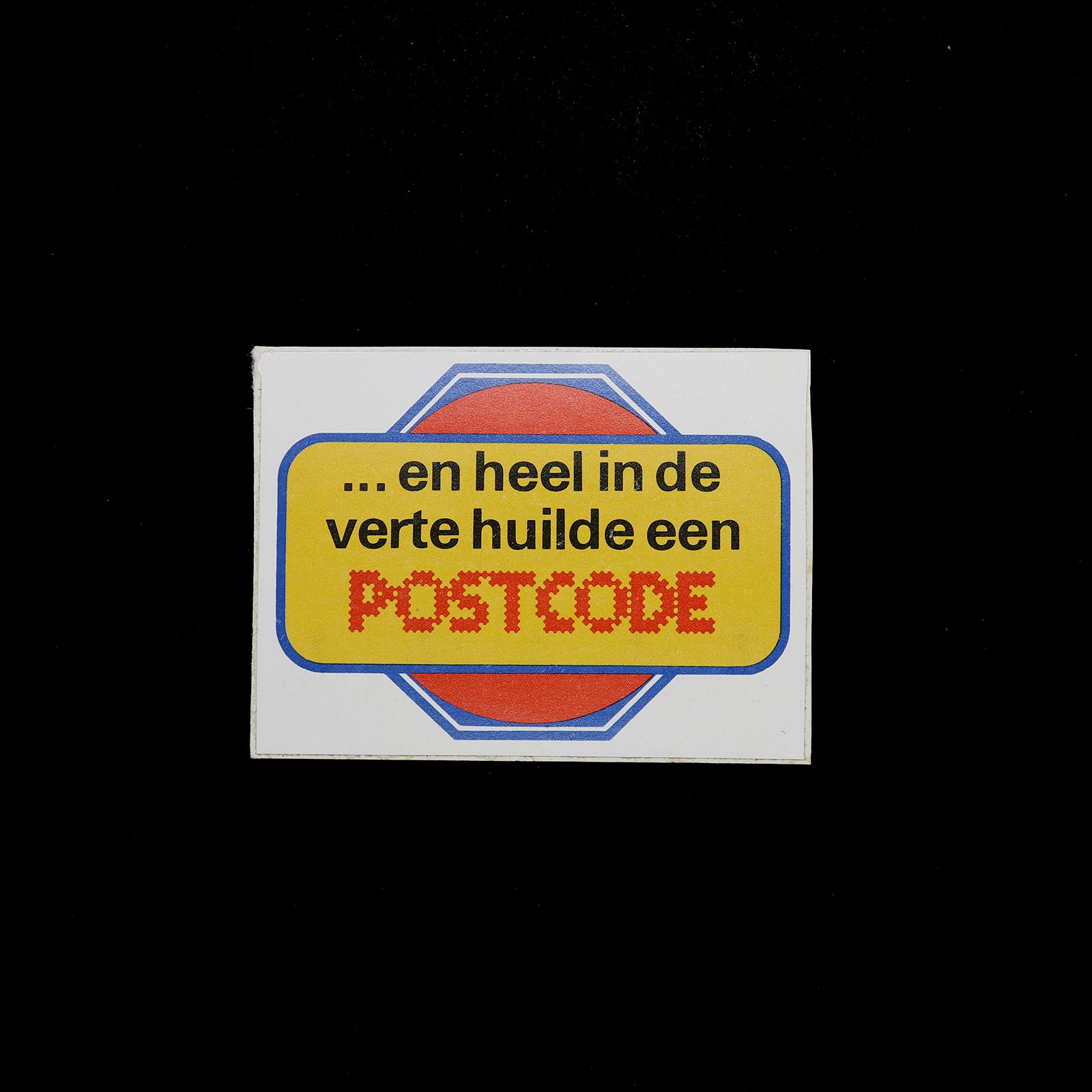 「POSTCODE」ヴィンテージステッカー ヨーロッパ