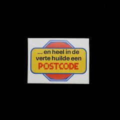 「POSTCODE」ヴィンテージステッカー ヨーロッパ