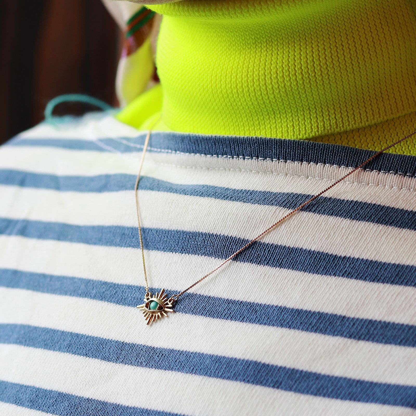 「Rock eye necklace」ネックレス ブルーアイ