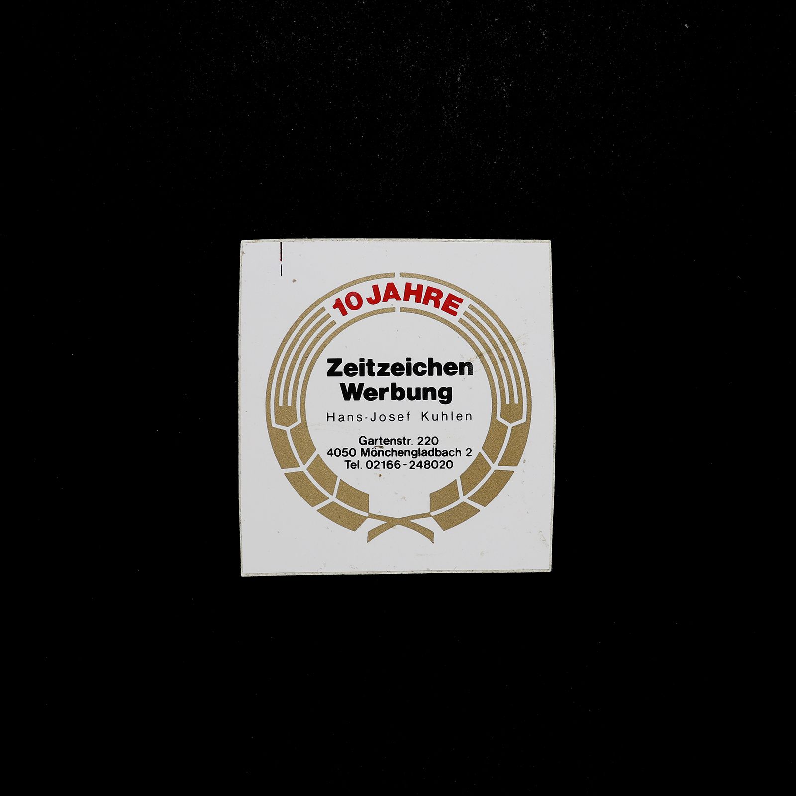 「Zeitzeichen Werbung」ヴィンテージステッカー ヨーロッパ