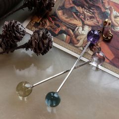 「Glass Baton Earring」イヤリング（片耳） cold