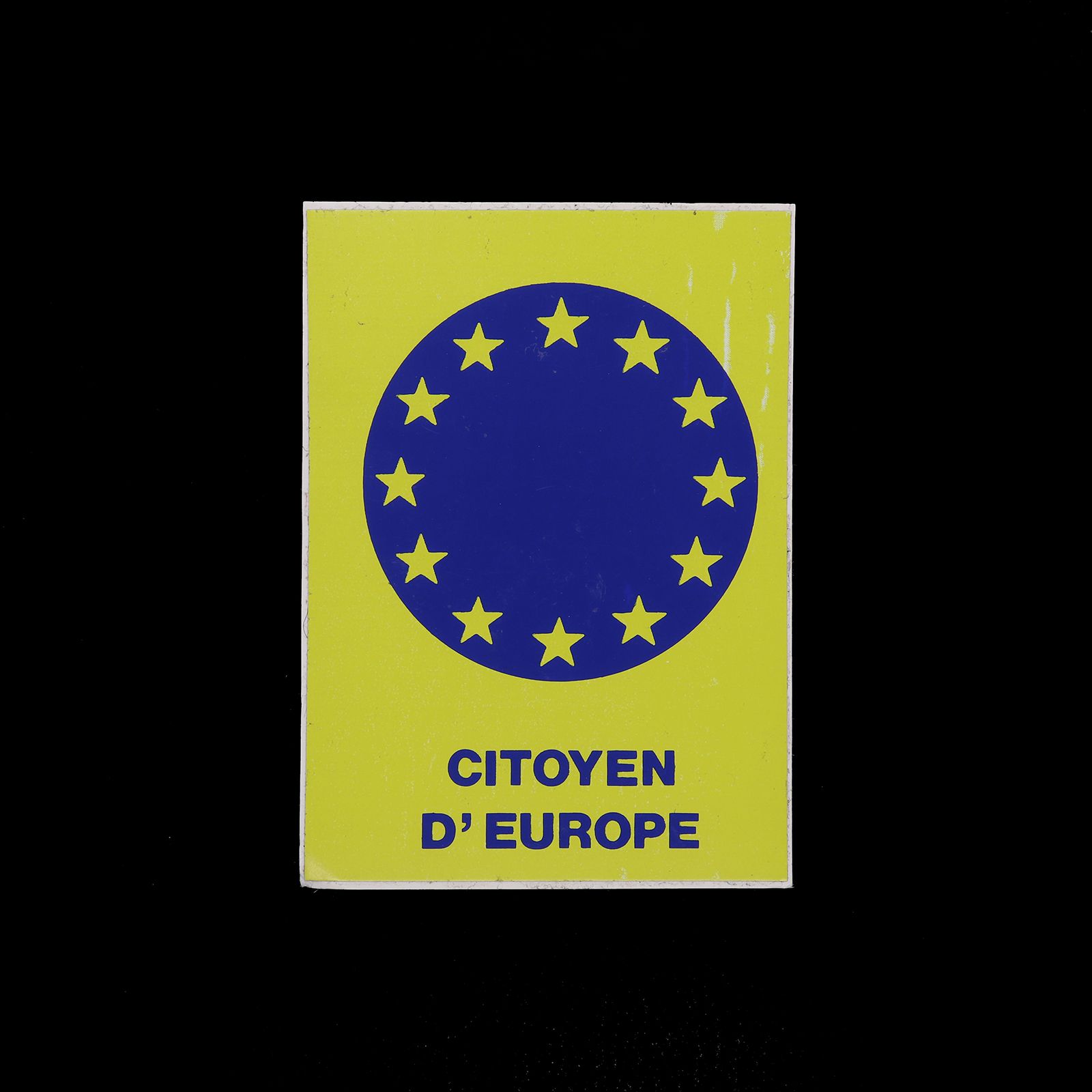 「CITOYEN D'EUROPE」ヴィンテージステッカー ヨーロッパ