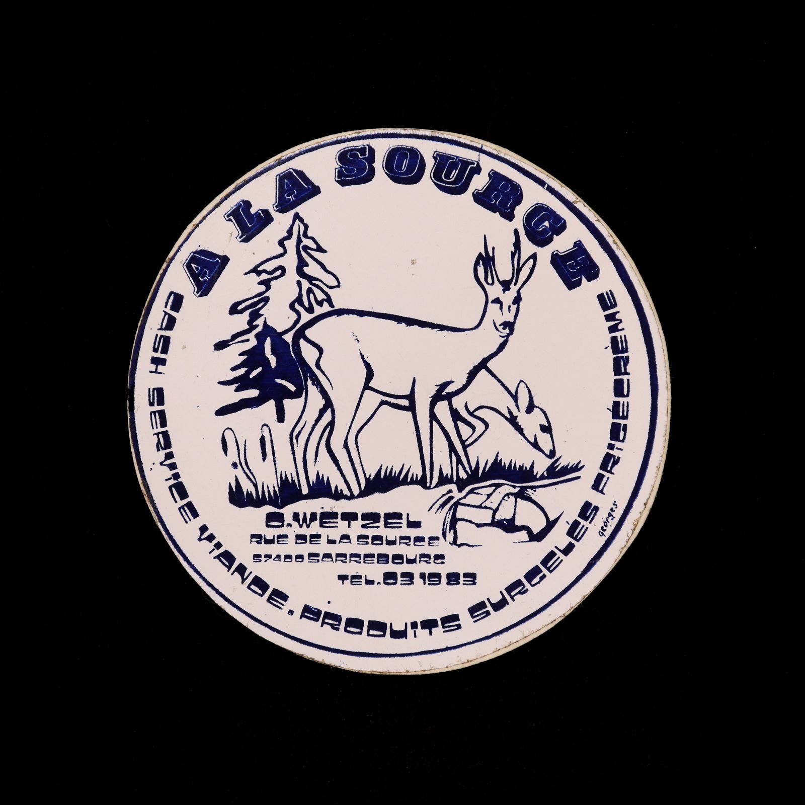 A LA SOURGE ヴィンテージステッカー フランス