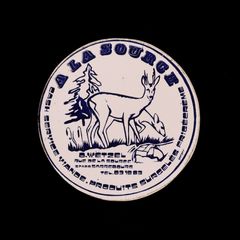 A LA SOURGE ヴィンテージステッカー フランス