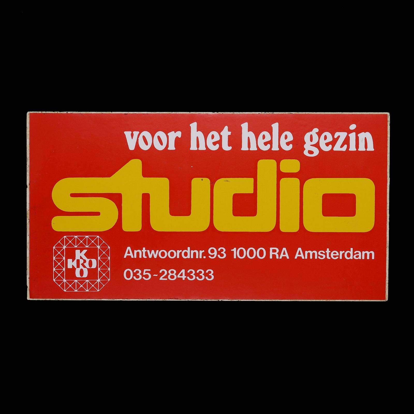 「voor het hele gezin studio」ヴィンテージステッカー ヨーロッパ