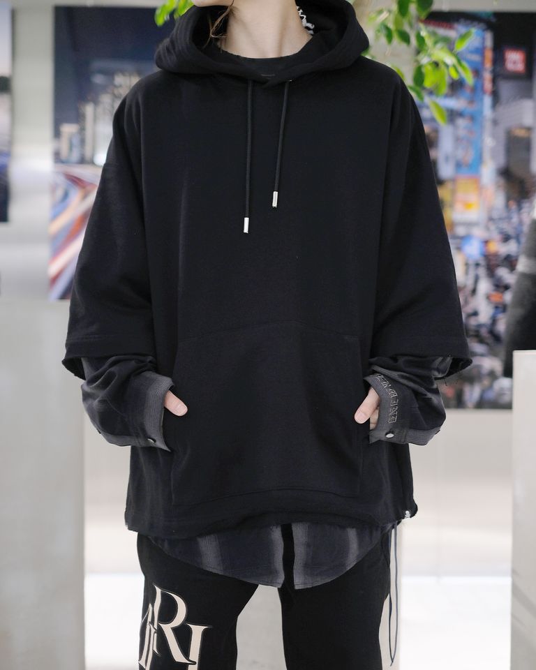 mastermind - LAYERED HOODIE/MJ24E13-SW036-903/レイヤードパーカー 