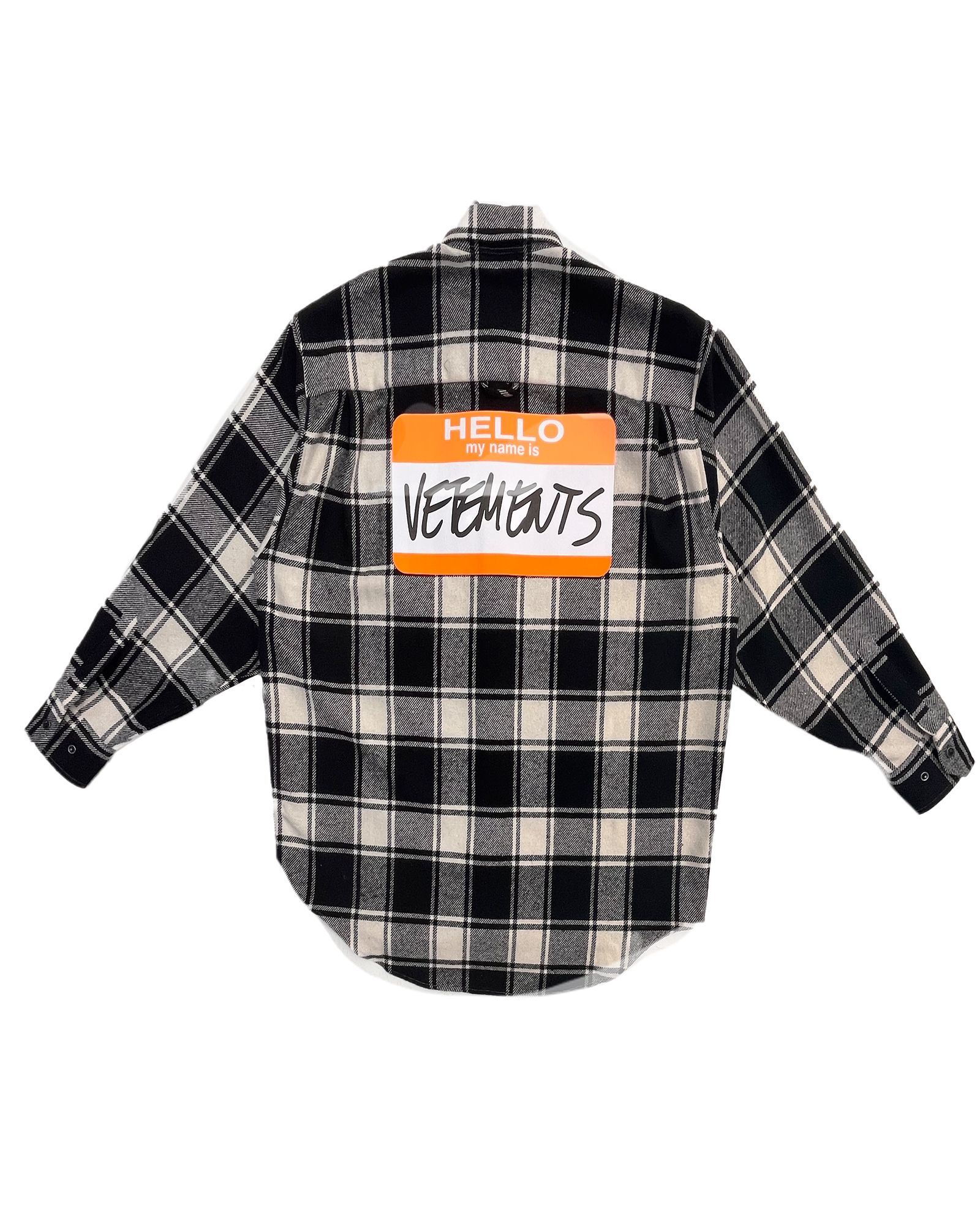 VETEMENTS - My name is vetements flannel shirt | Detail