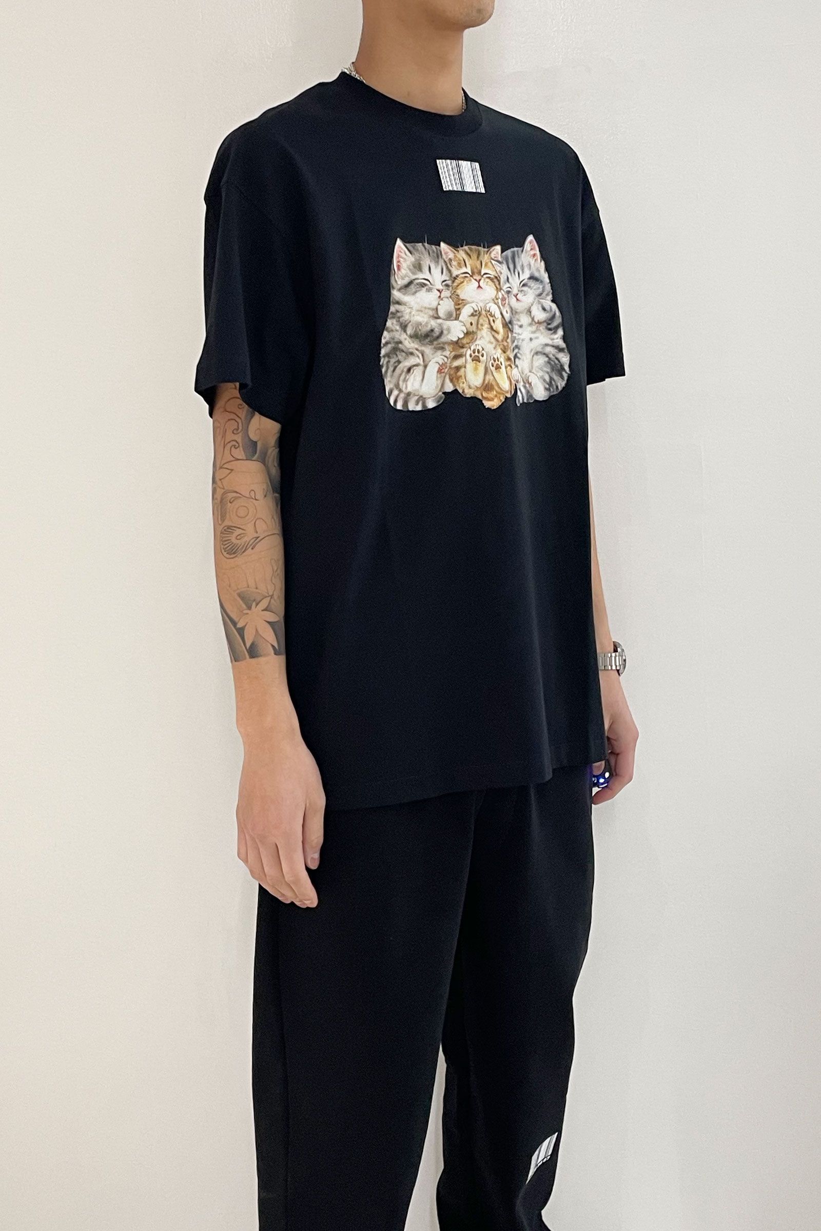 vetements VTMNTS cute cat Tシャツ - Tシャツ/カットソー(半袖/袖なし)