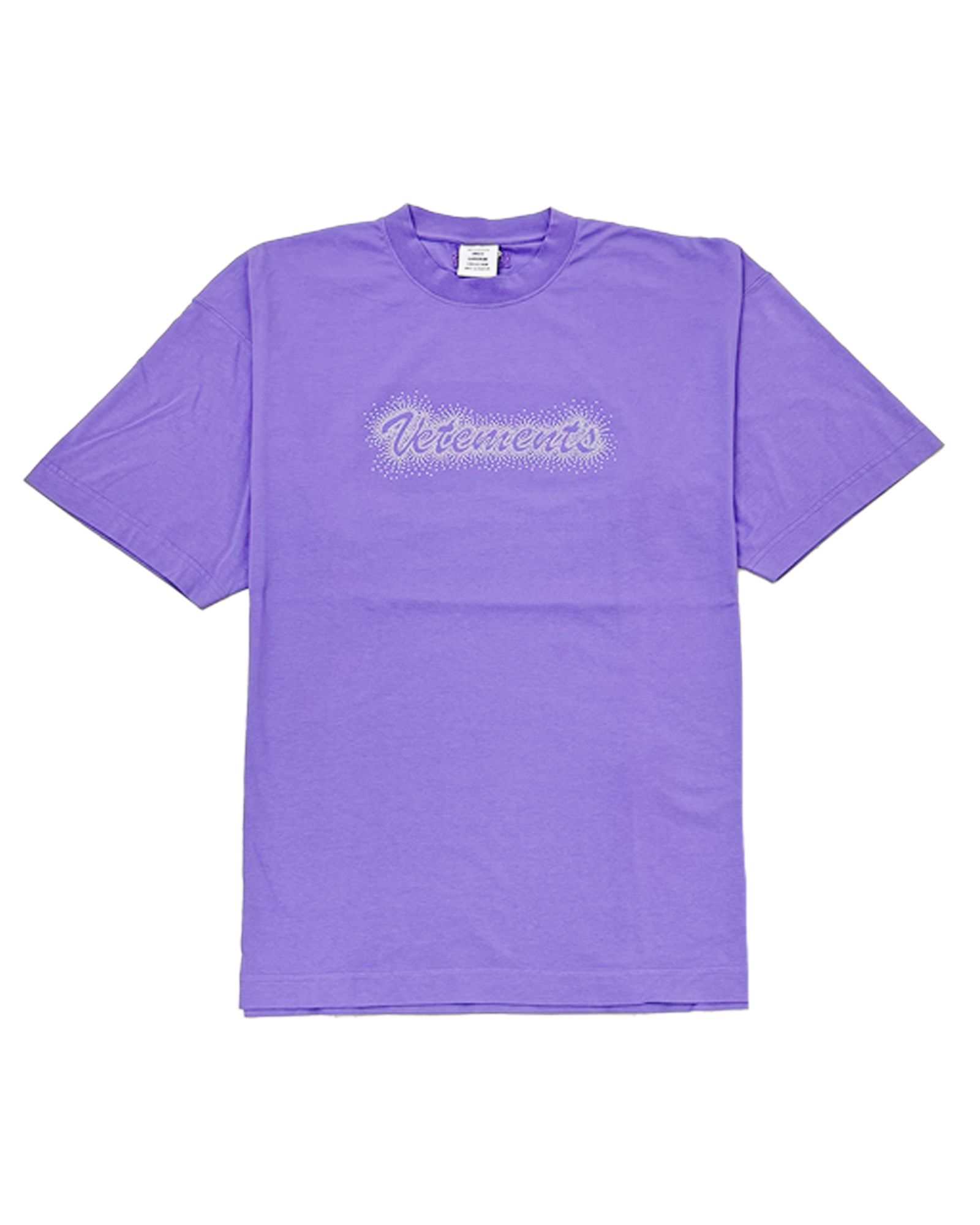 VETEMENTS - ヴェトモン/BLING LOGO T-SHIRT/ロゴTシャツ/LILAC | Detail