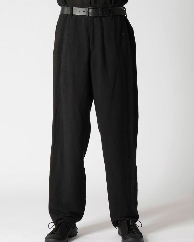 yohji 徹底的 yamamoto collections ベルト付 ワイドパンツ M
