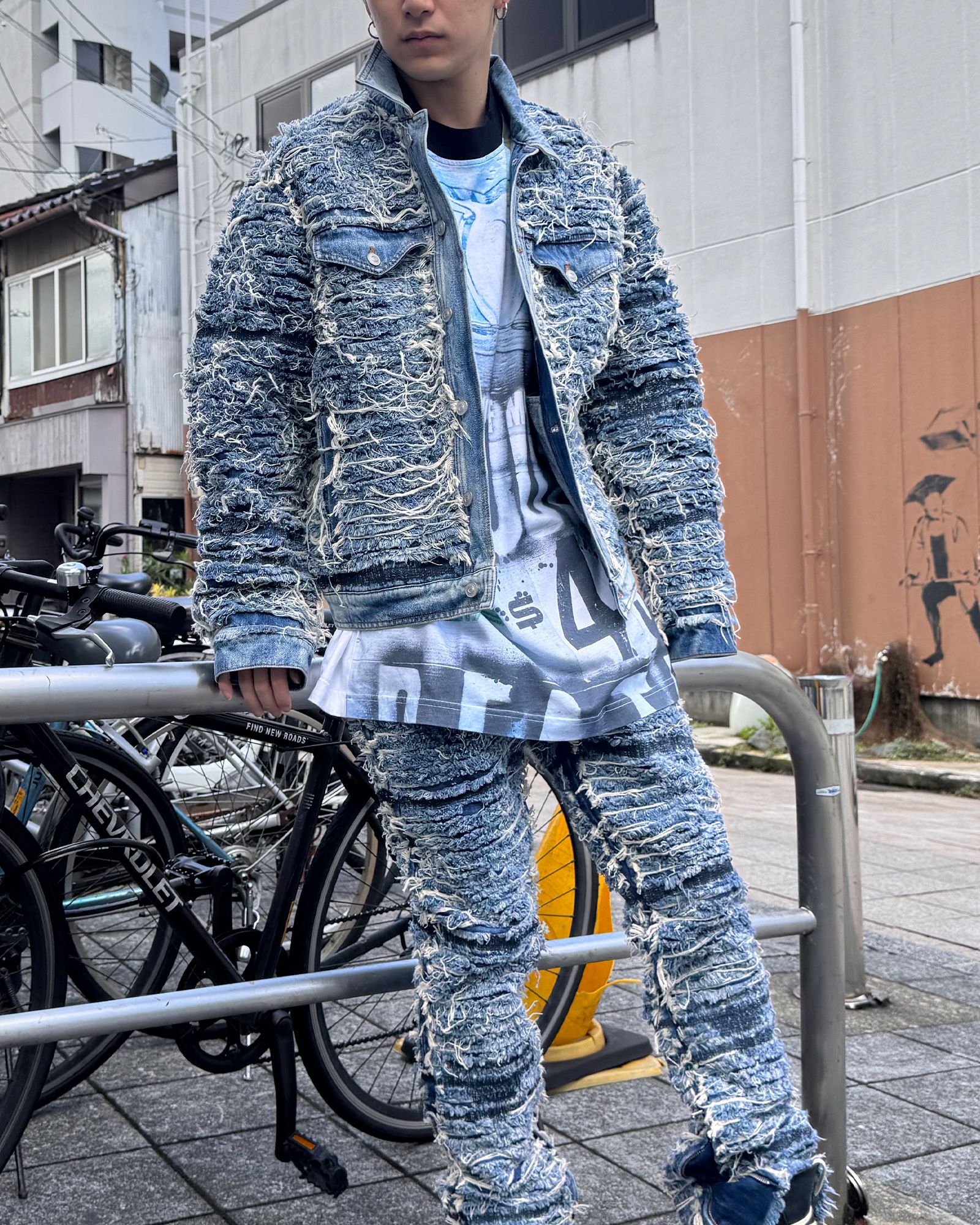 1017 ALYX 9SM Long Denim Jacket袖丈645 - Gジャン/デニムジャケット