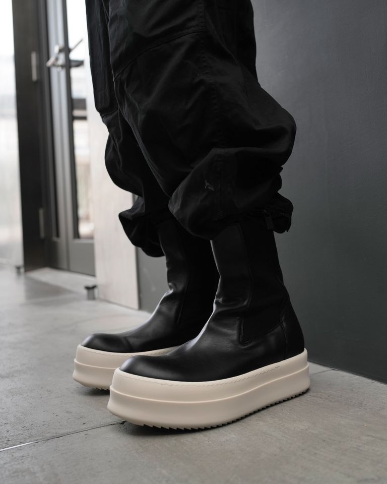 RICK OWENS - MEGA BUMPER BEATLE/RU02D6858/ブーツ/BLACK/MILK | Detail