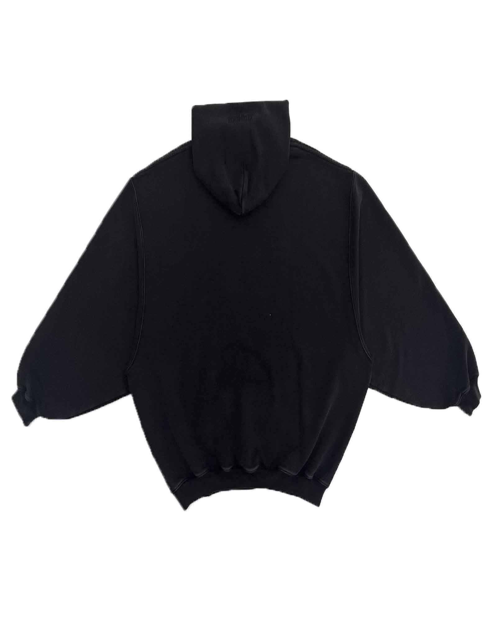 ヴェトモン/Limited edition crystal logo hoodie/プルオーバーパーカー/Black - XS