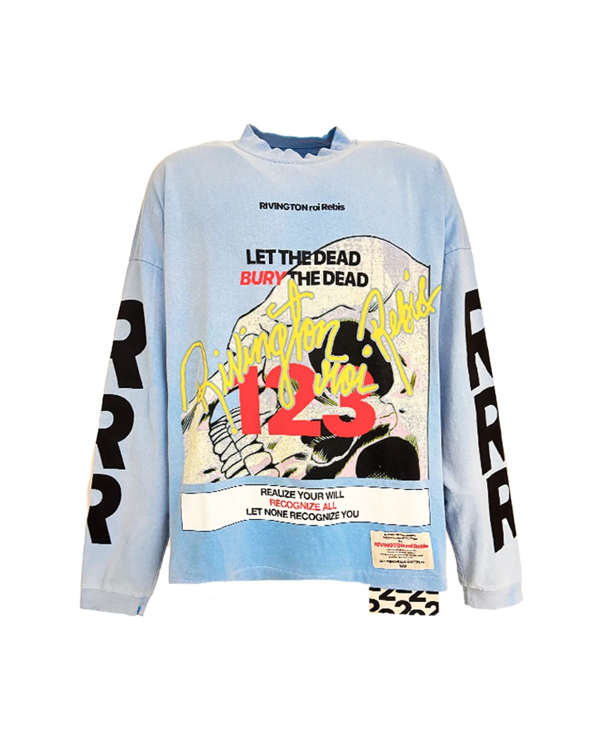 RRR123 - BURY THE DEAD LS TEE / RRR123×APPLICATION EXCLUSIVE  /DEAD-LS55/ロンT/BLUE | Detail