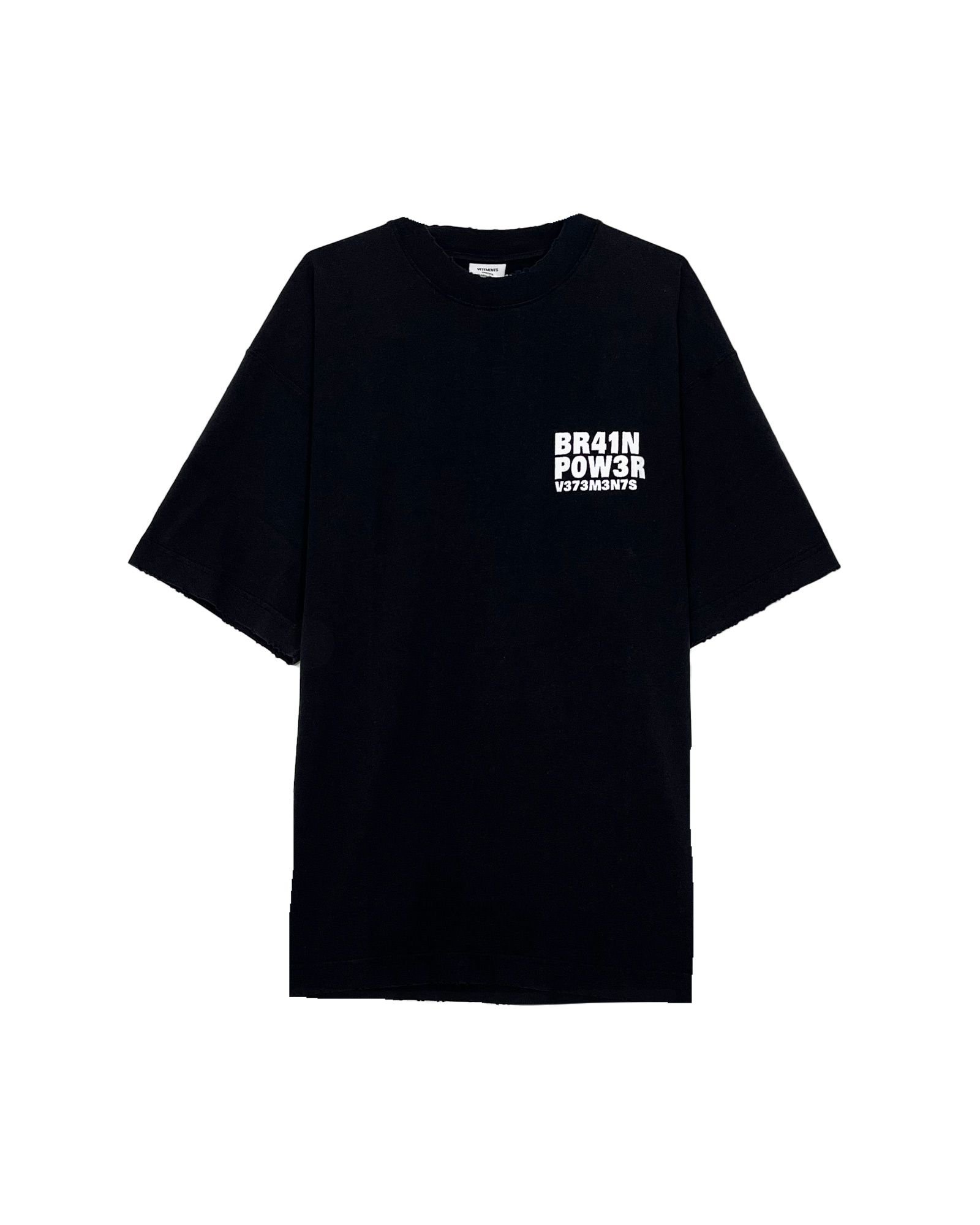 VETEMENTS - UNKNOWN OVERSIZED MOLTON t-shirt | Detail
