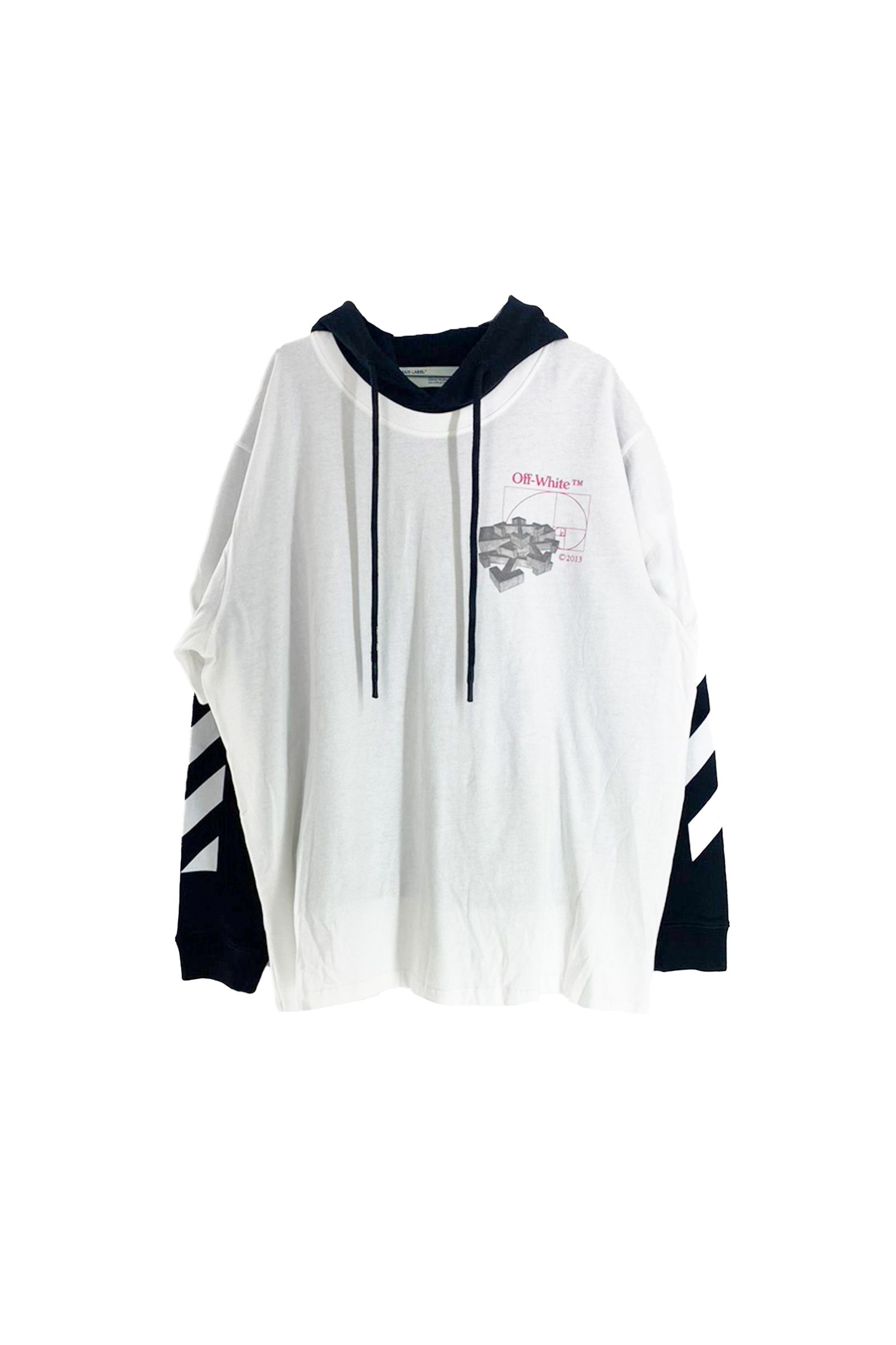 希少XXS OFF-WHITE GOLDEN RATIO レイヤード パーカー seven-health.com