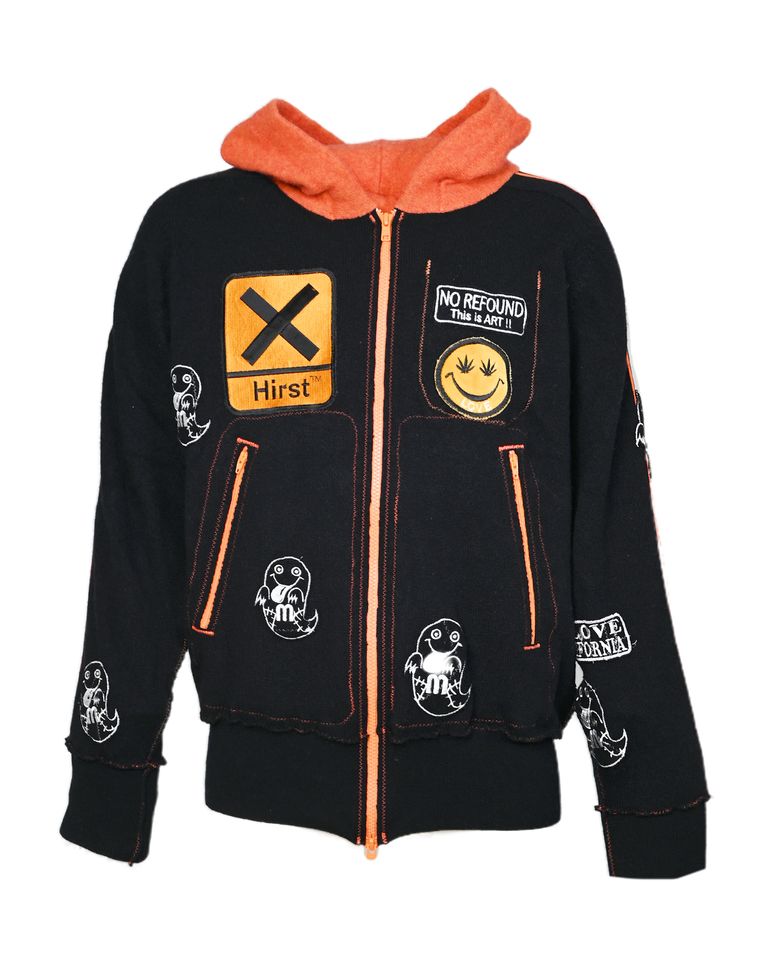 A LOVE MOVEMENT - ALM×DAMIEN HIRST/カシミアジャージ/BLK×ORANGE 
