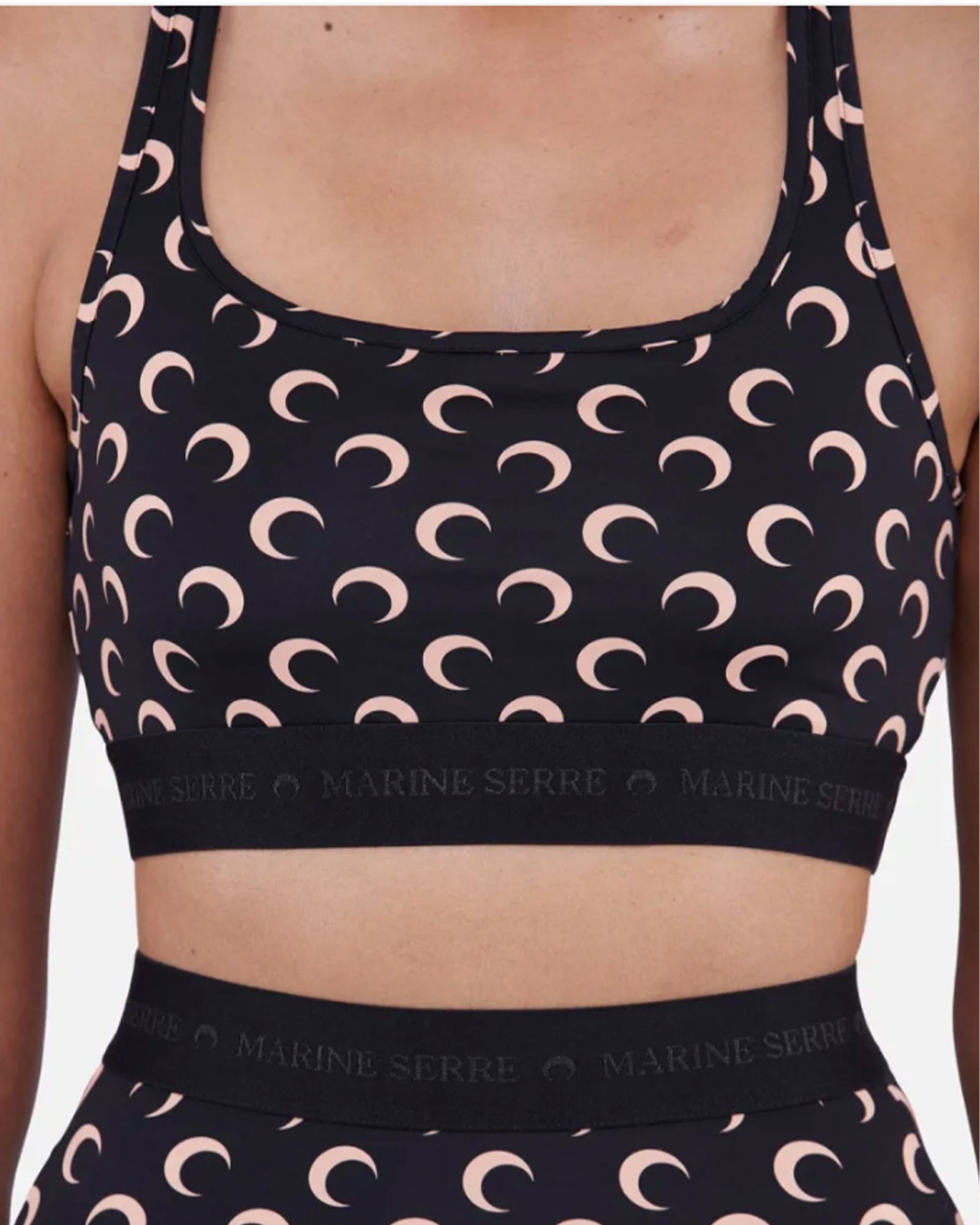 Marine Serre - All over moon brassiere | Detail