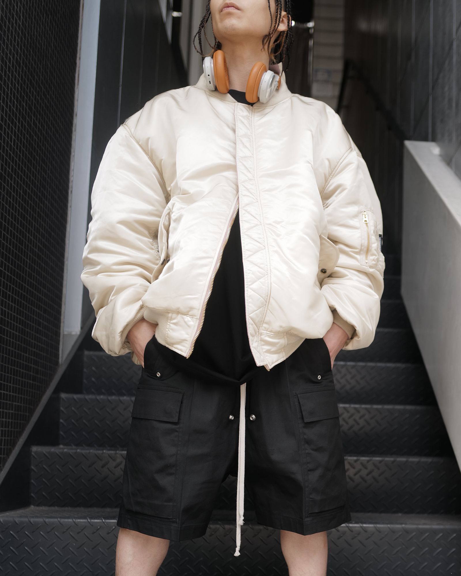 VETEMENTS - ヴェトモン/CUT-UP BOMBER JACKET(ボンバージャケット 