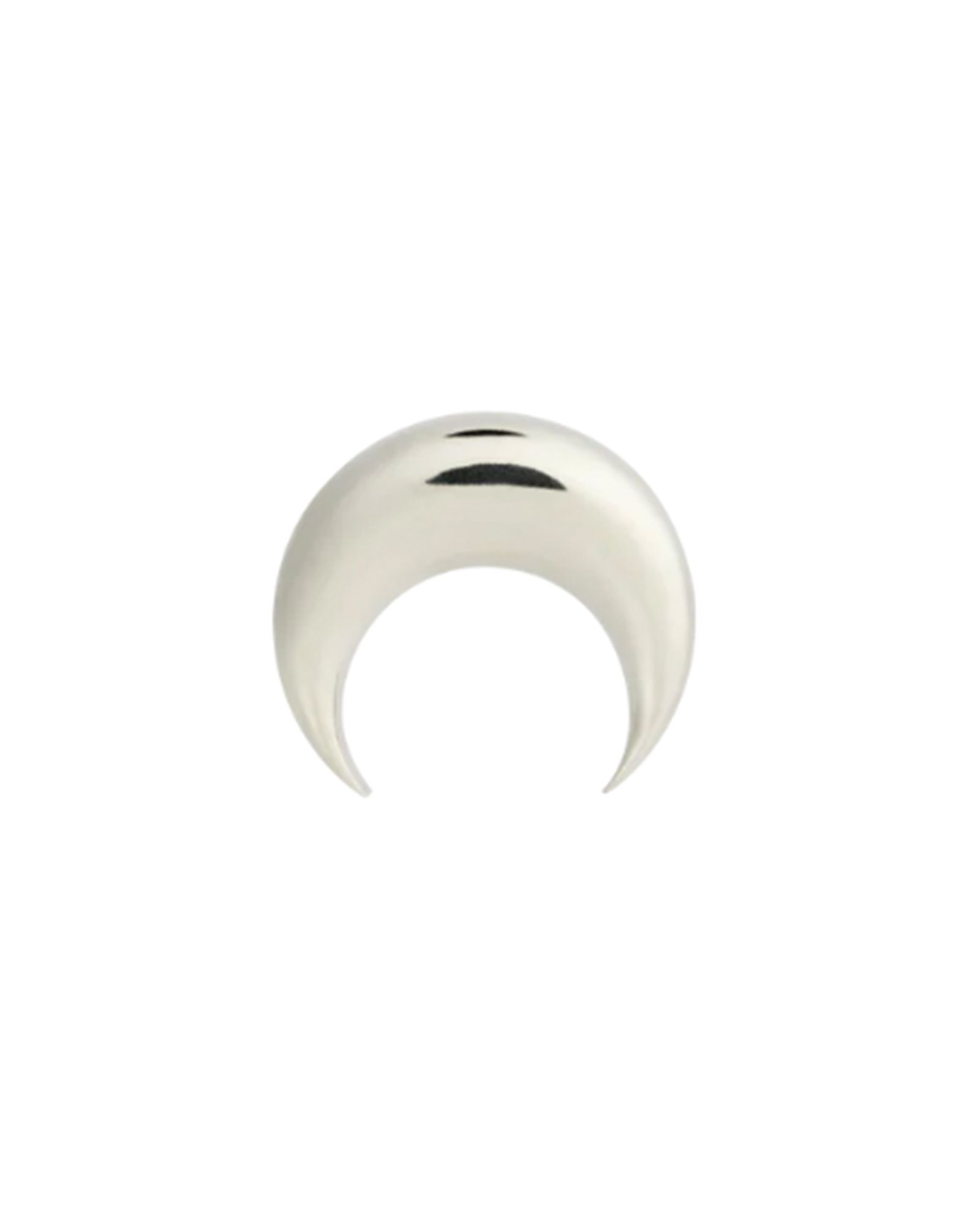 Marine Serre - Moon earring silver 35 mm | Detail