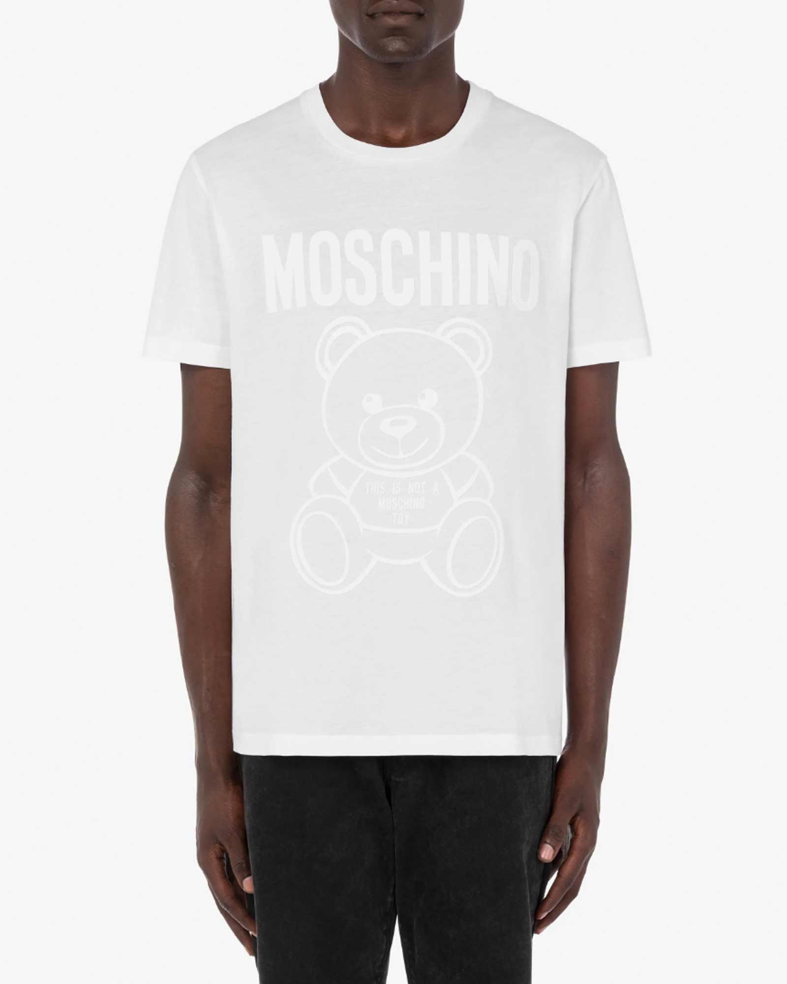 MOSCHINO モスキーノ 全面プリント半袖Tシャツ XL-