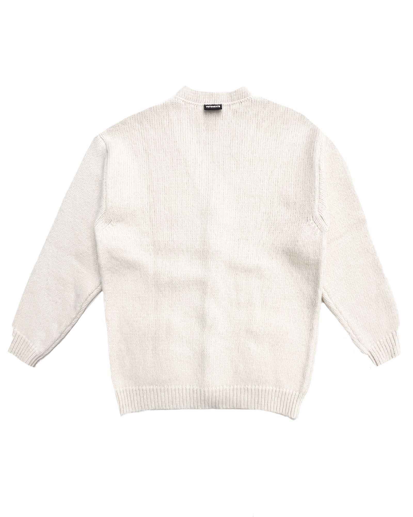 VETEMENTS - Fancy button cardigan (ニットカーディガン) Cream