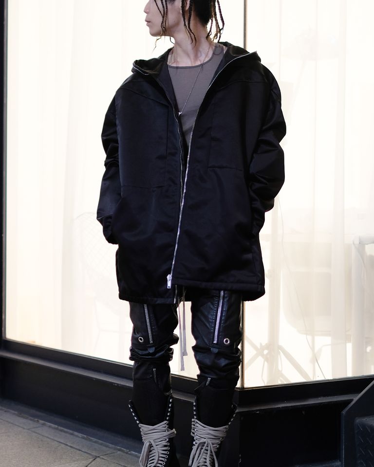 RICK OWENS - LIDO HOODIE/ジップアップパーカー/BLACK | Detail