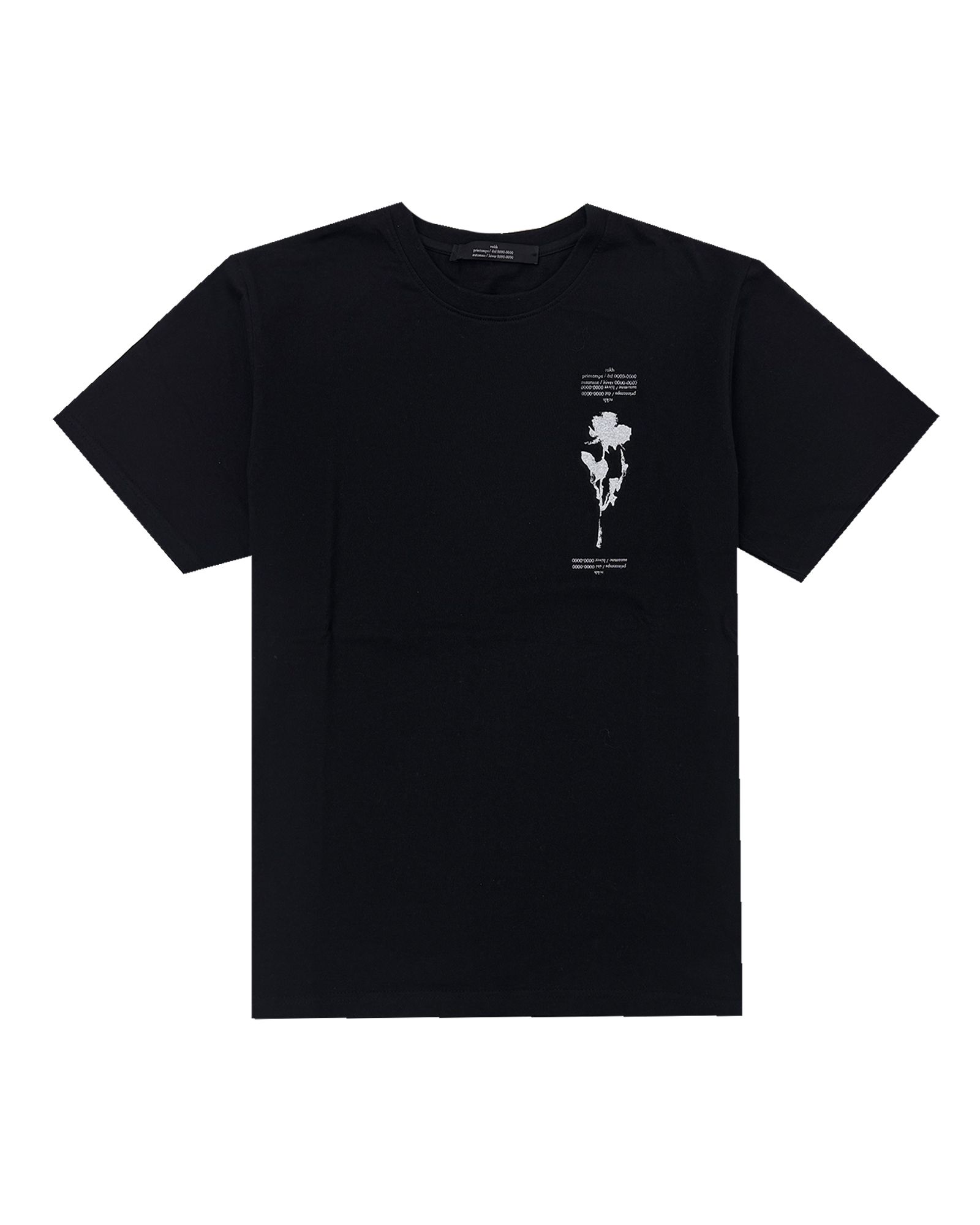 rokh - Rose Printed Tshirt Black (Tシャツ) Black | Detail