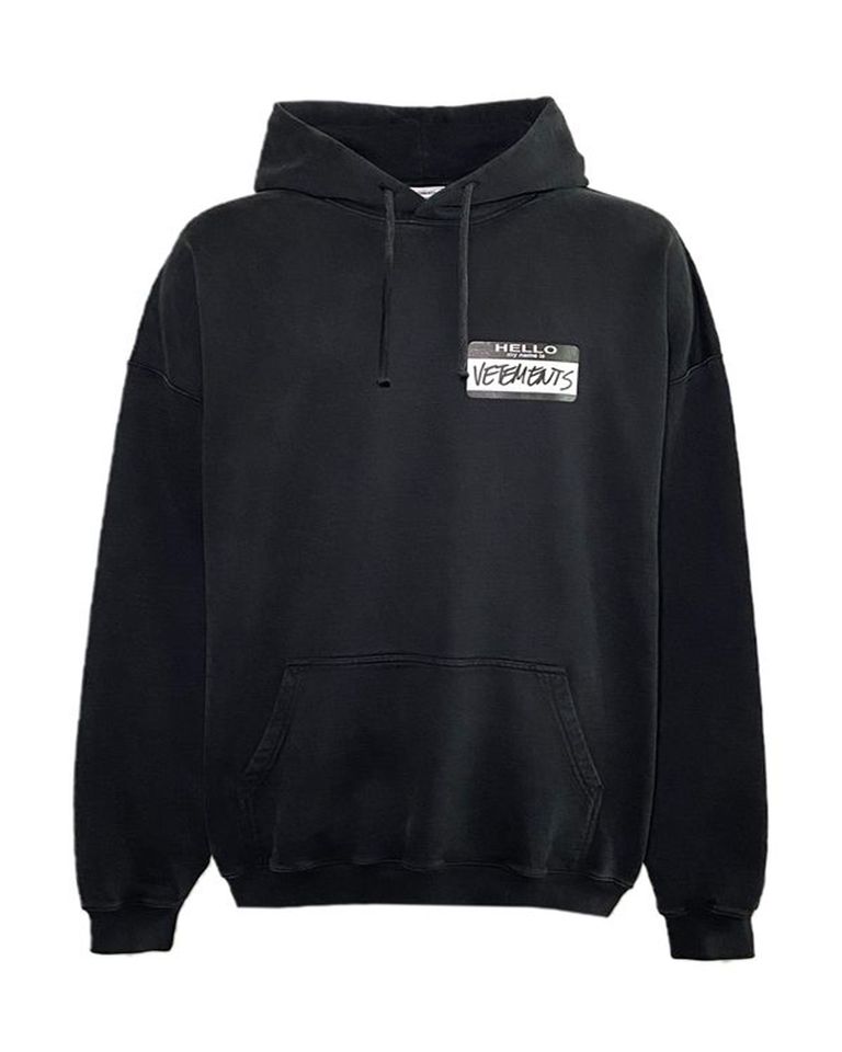 VETEMENTS - HELLO MY NAME IS VETEMENTS HOODIE/UA65HD110B/プル 
