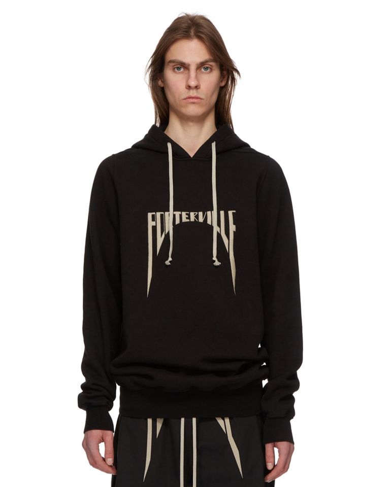RICK OWENS - HOODIE/RR02D6282/プルオーバーパーカー/ DUST/PEARL 